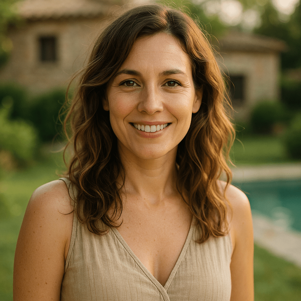 Cliente satisfecha con la construcción de su piscina. Expertos en impermeabilización de hormigón para obra.