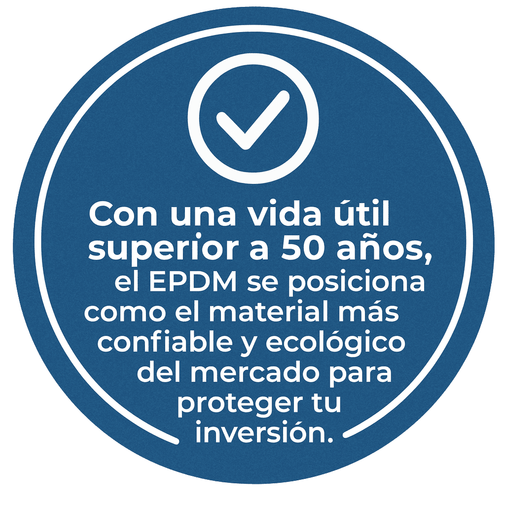 EPDM: impermeabilización duradera para construcción de piscinas de hormigón. Protege tu obra por más de 50 años.