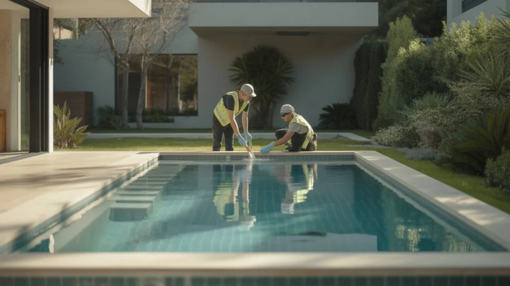 Piscinas personalizadas en Madrid. Servicios de construcción, impermeabilización y obra de piscinas de hormigón.